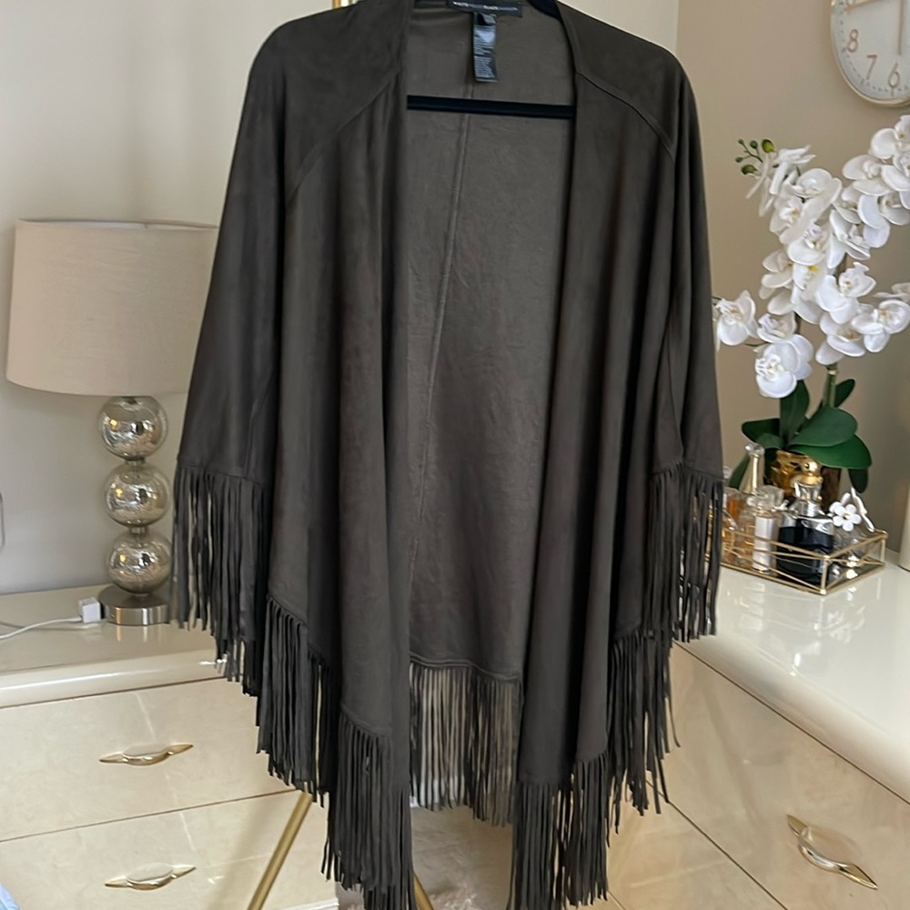 Fringe poncho